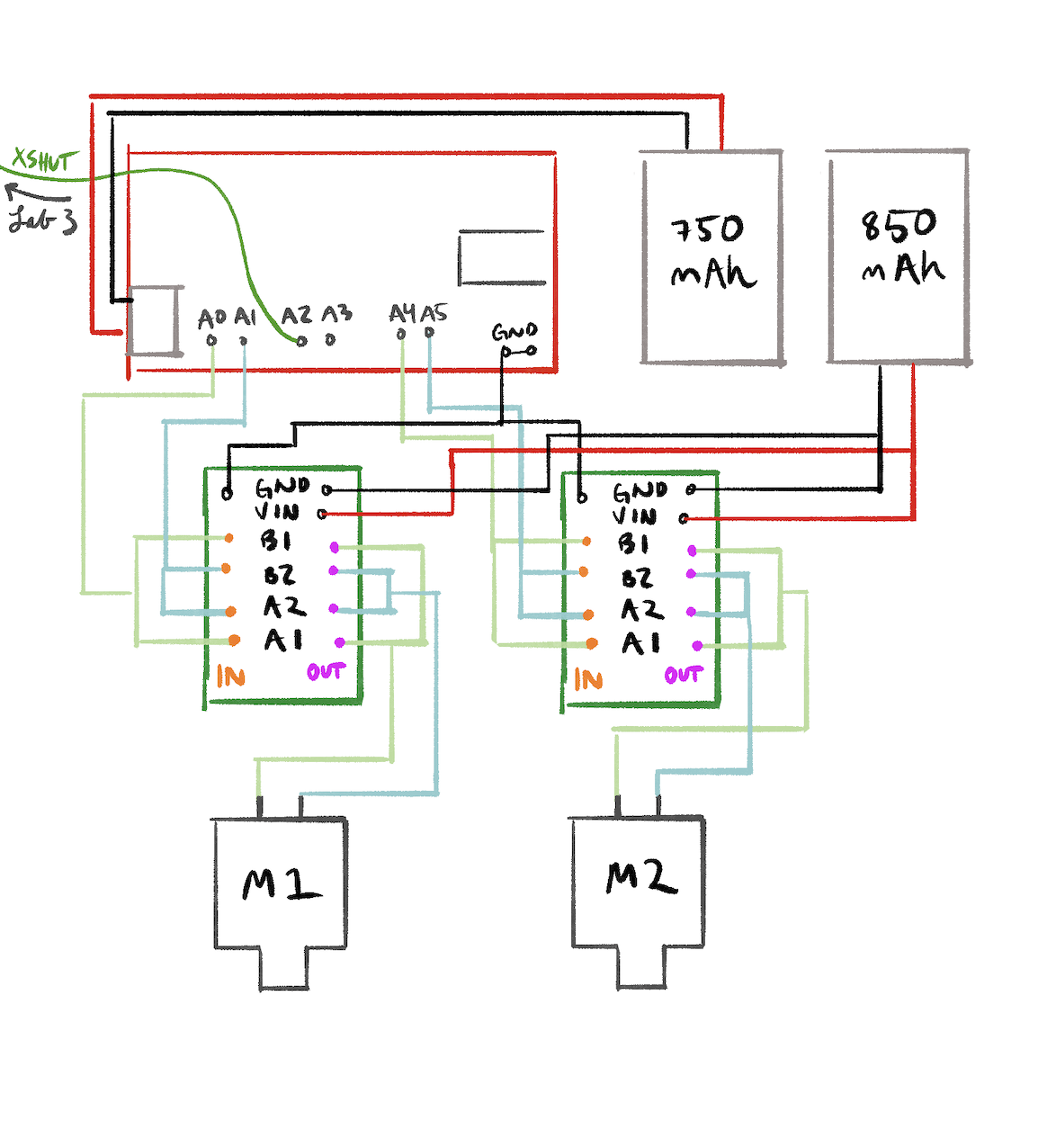 Motor driver wiring diagram